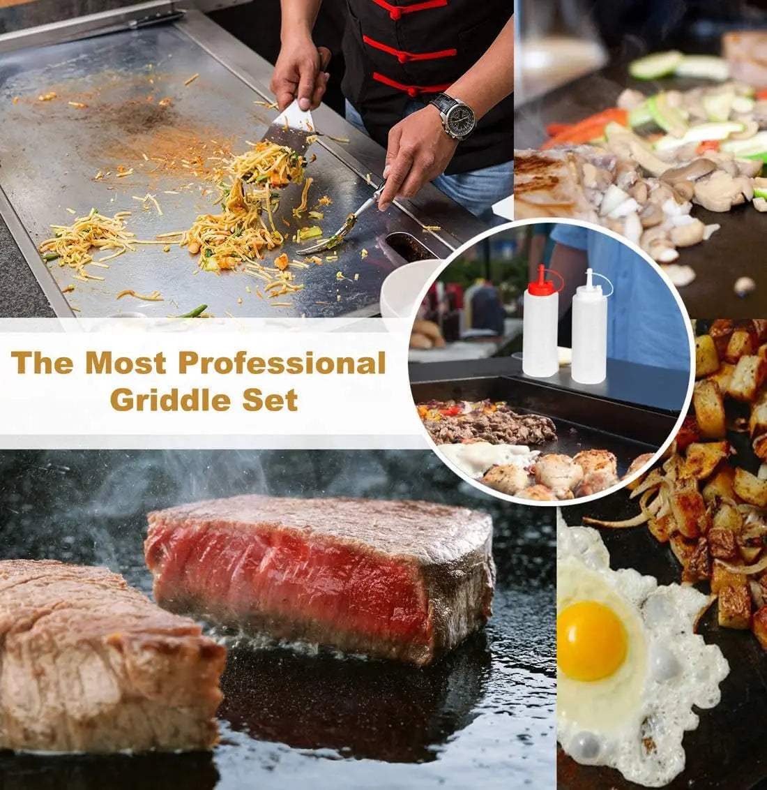 8pcs Professional Griddle Accessories Kit