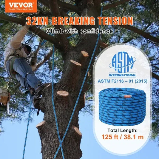 12.7mm Static Climbing Rope, 125ft.