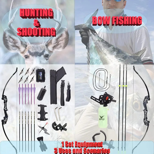 Bowfishing Recurve Bow Set
