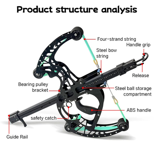 Composite slingshot w/50 shot capacity
