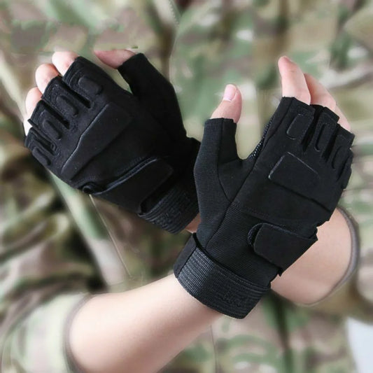 Tactical Military Half Finger Gloves Men's Motorcycle Hunting Shooting Fingerless Gloves Cycling Hiking Airsoft Paintball Gloves