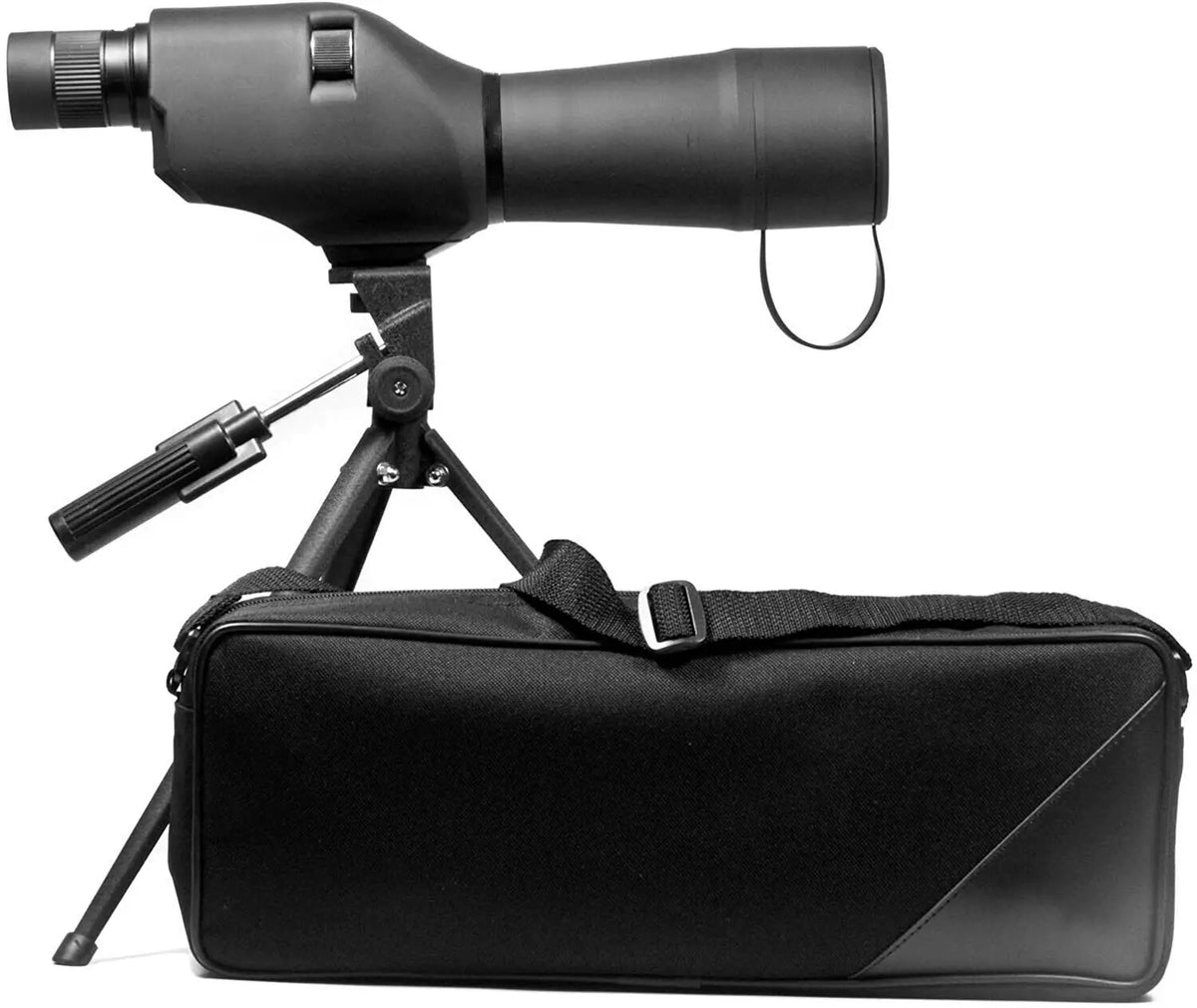 20-60x60AE Zoom Angled Spotting Scope w/Adjustable Tripod & Case