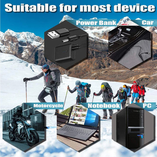 Leather Heated Gloves