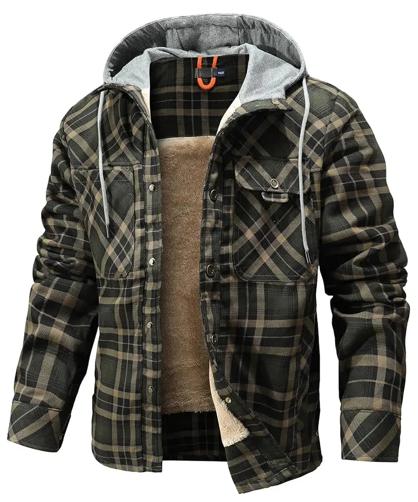 Men's Fleece Hooded Coat