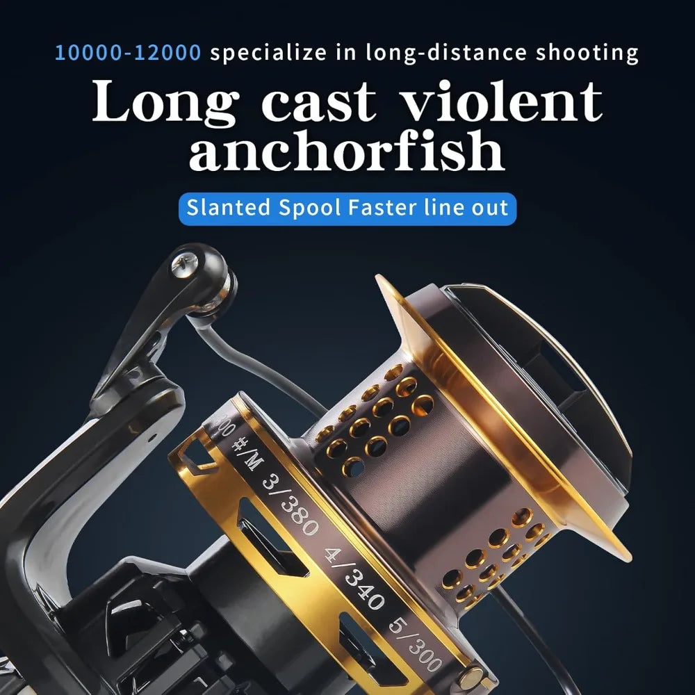 Big Game Surf Spinning Fishing Reel 8000/12000