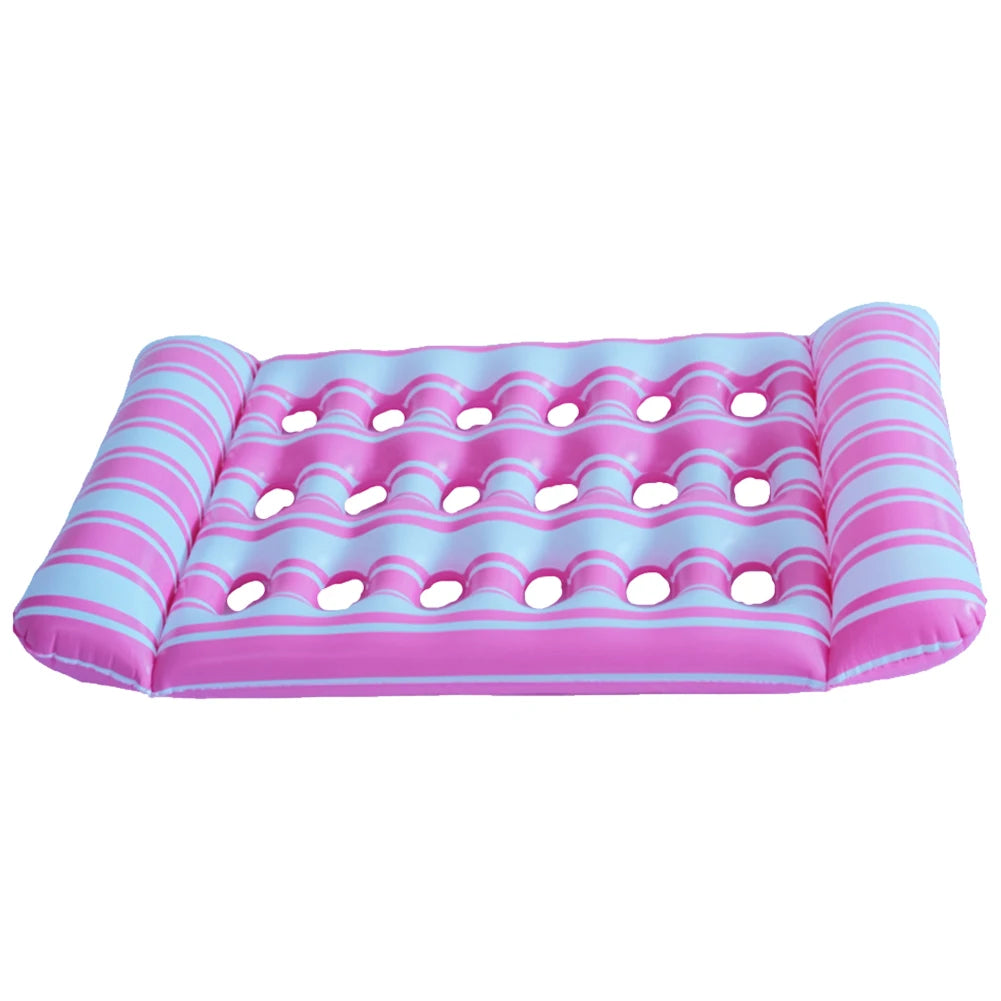 Inflatable Floating Bed Portable Inflatable Water Sleeping Bed Foldable Swimming Pool Air Mattress Outdoor Swimming