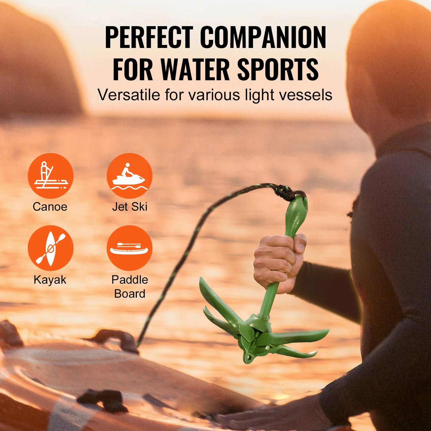 Folding Small Boat Anchor with Storage Bag
