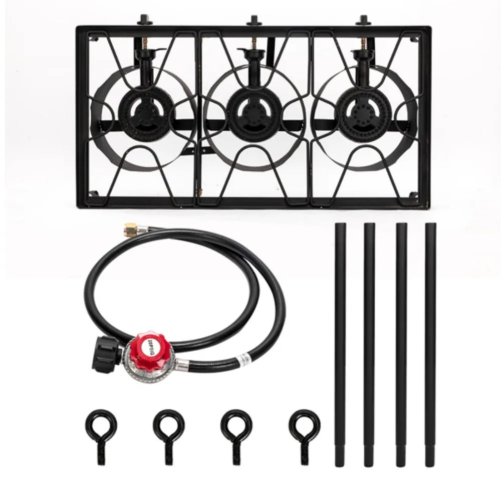 Three Burner Outdoor Camp Stove