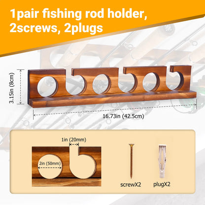 12, 18, 24 Fishing Pole Racks