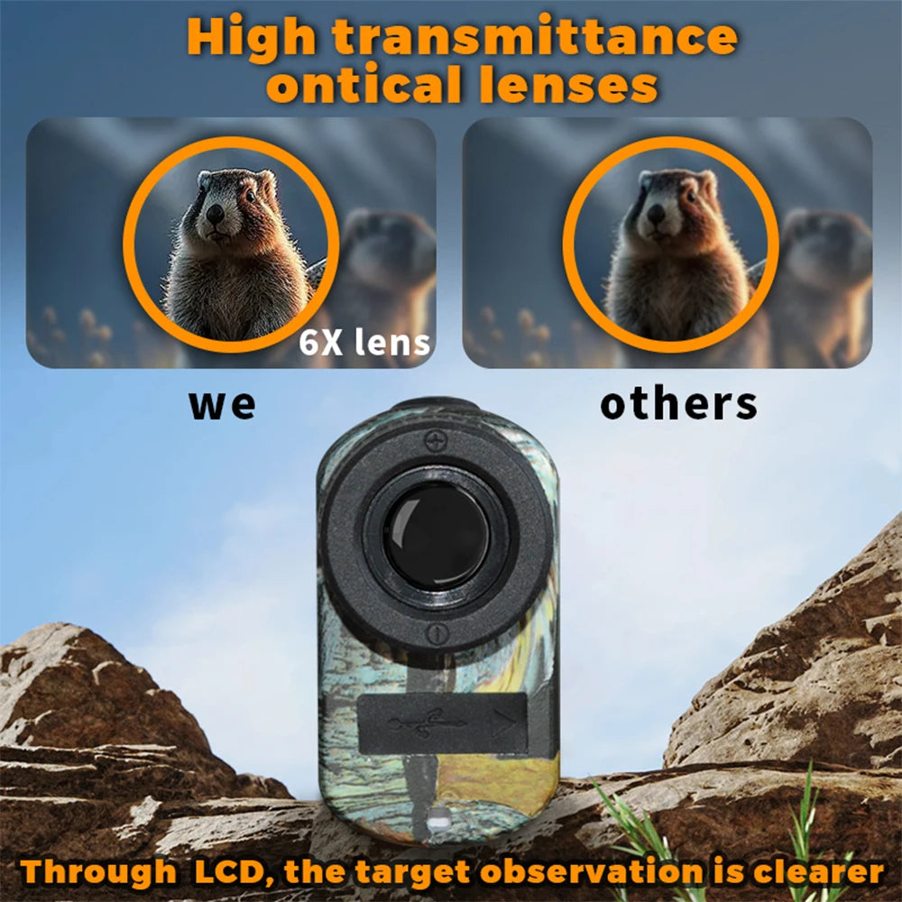 6X Laser Hunting Rangefinder