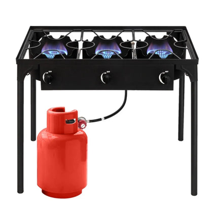 Three Burner Outdoor Camp Stove