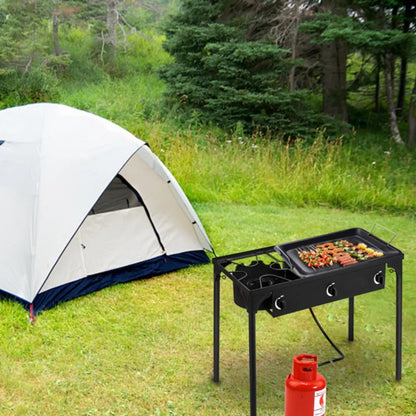 Three Burner Outdoor Camp Stove