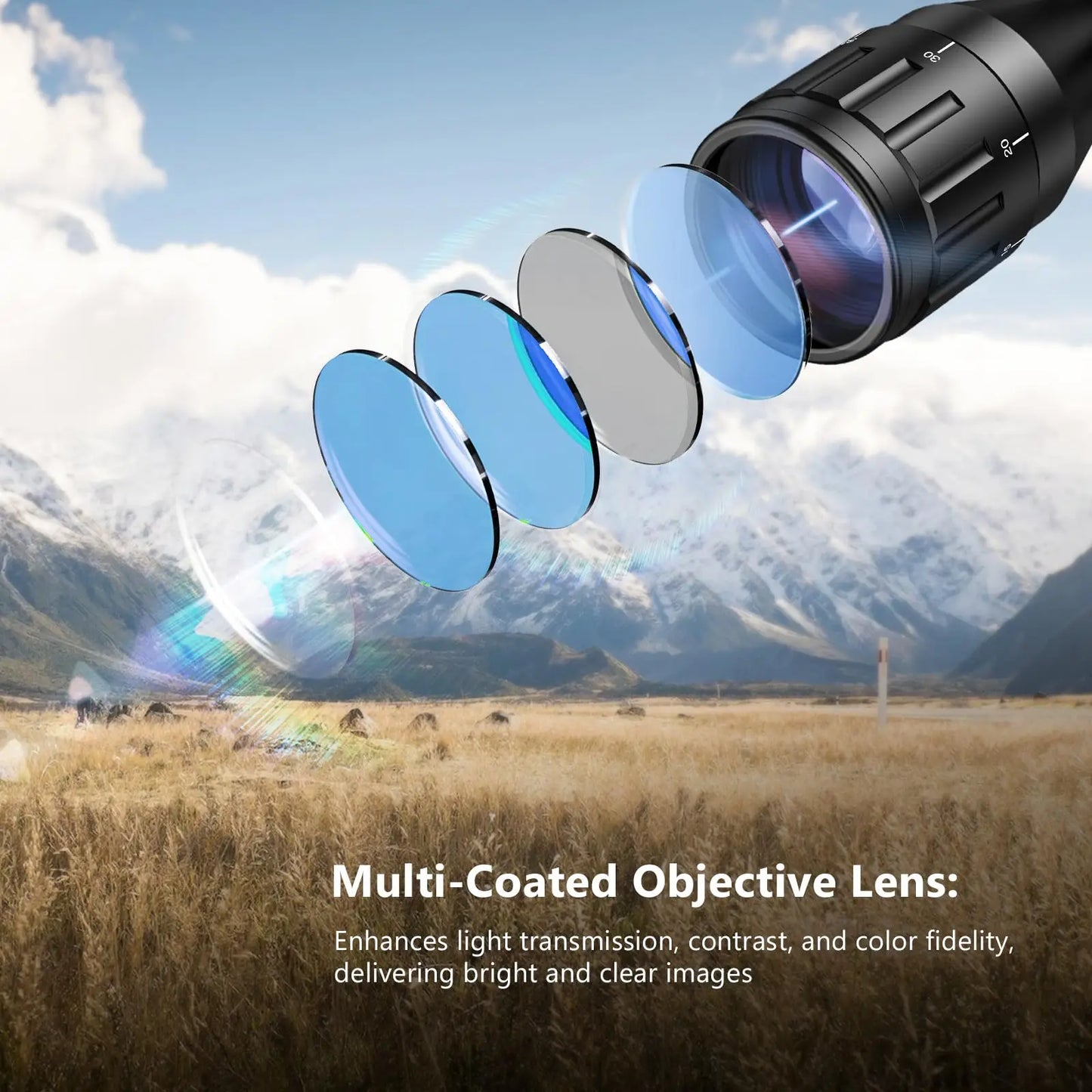 4-16x50 AO Hunting Rifle Scope