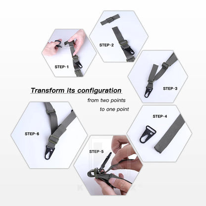 Tactical Rifle Sling 2 Point / Black