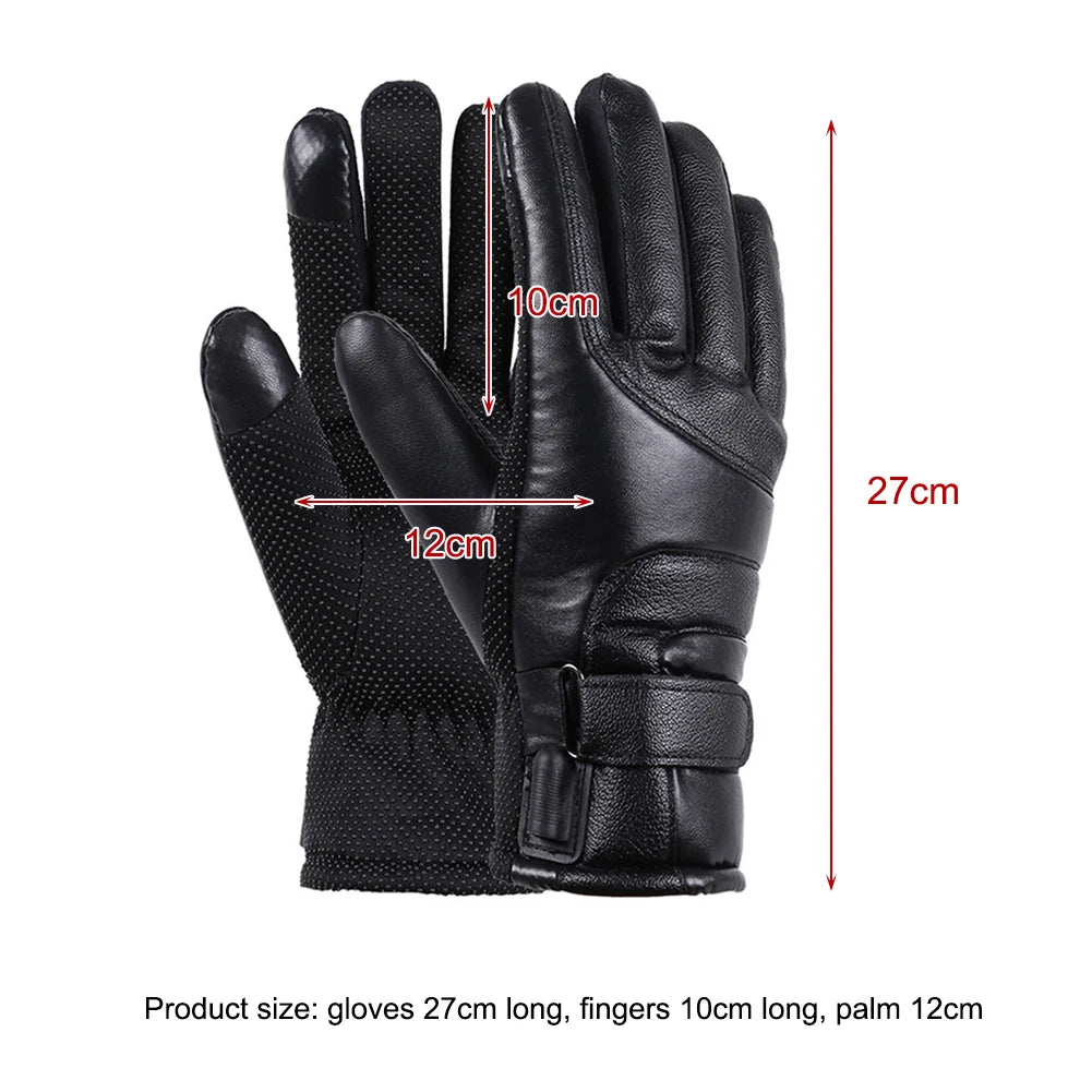 Leather Heated Gloves