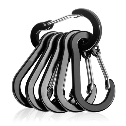 6 Piece Outdoor Carabiners