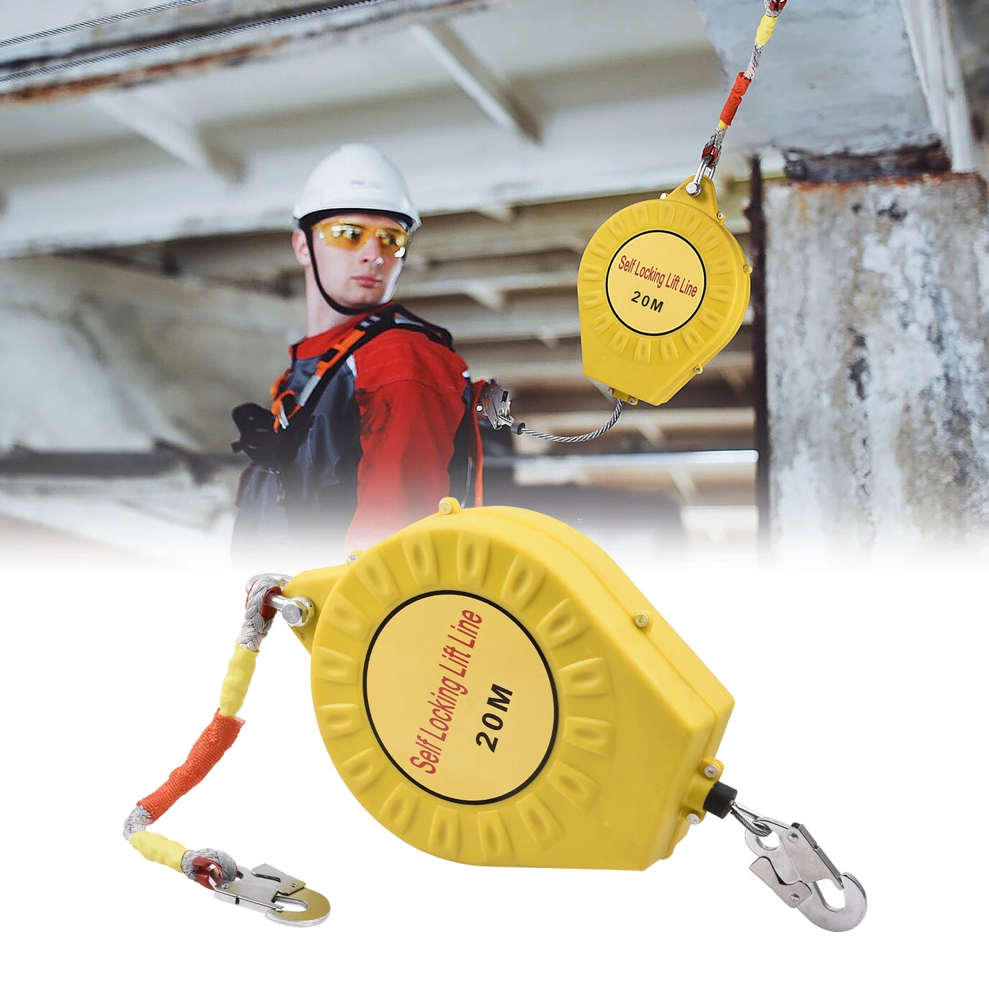Automatic Retractable Lifeline 65ft/20m