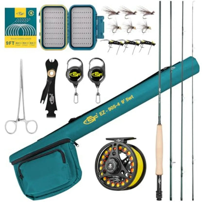 Fly Fishing Rod Combo Starter Kit