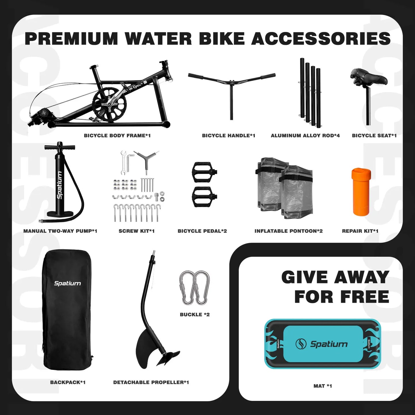 Inflatable Pedal Water Bike 2.0