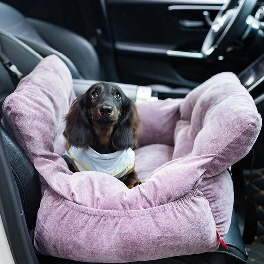 Dog Booster Seat with Handles and Safety Belt