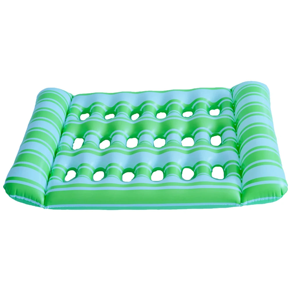 Inflatable Floating Bed        Portable Inflatable Water Sleeping Bed Foldable Swimming Pool Air Mattress Outdoor Swimming