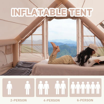 Inflatable Tent with Skylight