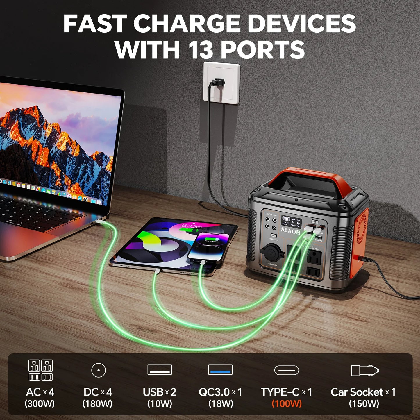 300W Portable Power Station