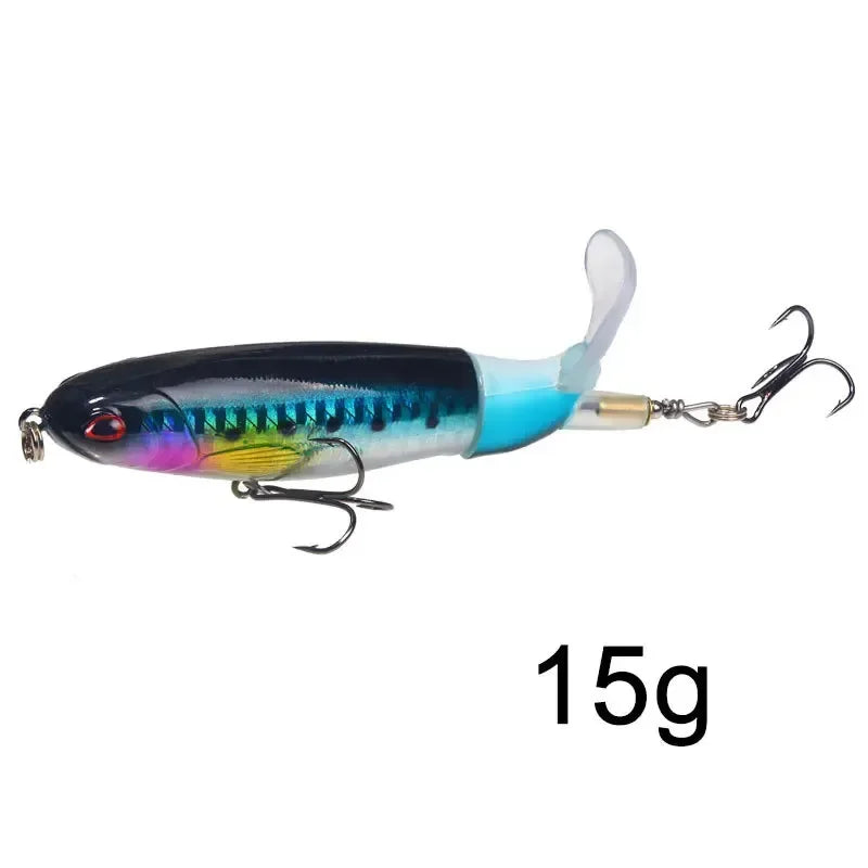 1-8Pcs Topwater Fishing Lure Whopper Popper
