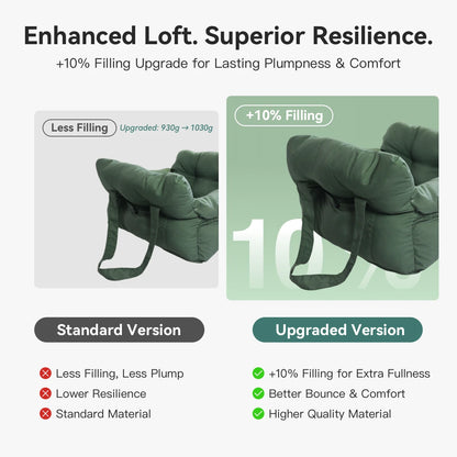 Dog Booster Seat with Handles and Safety Belt