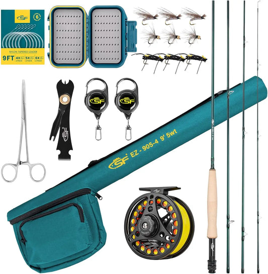 Fly Fishing Rod Combo Starter Kit
