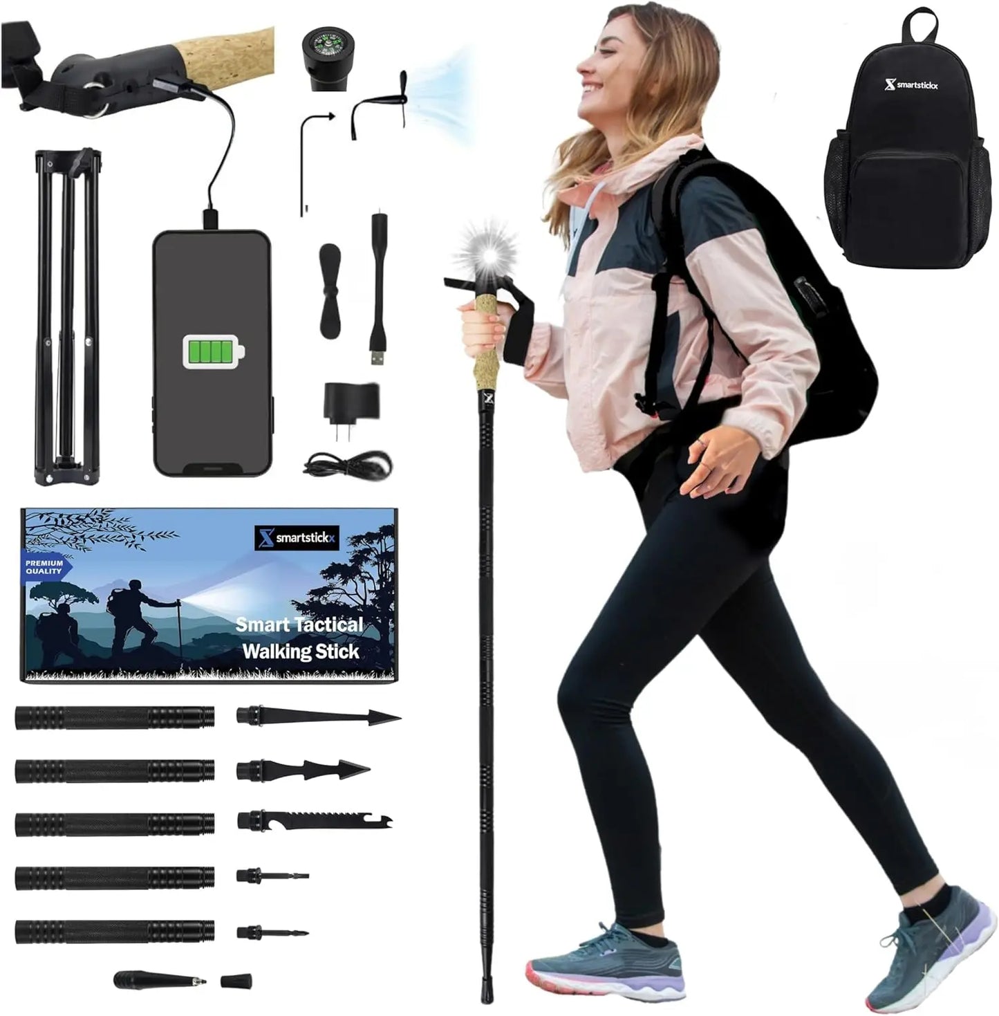 Collapsible Tactical Walking Stick