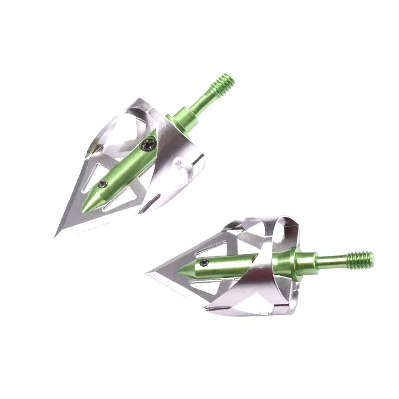 3-piece Hunting Broadheads, 360 Cuting Archery Broadhead 100 Grain Screw-in Arrow Tip