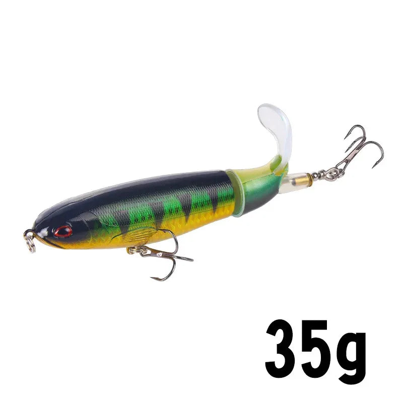 1-8Pcs Topwater Fishing Lure Whopper Popper