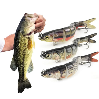 3PCS ABS Plastic Realistic Multi Joint Fishing Lure