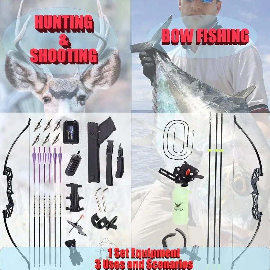 Bowfishing Recurve Bow Set