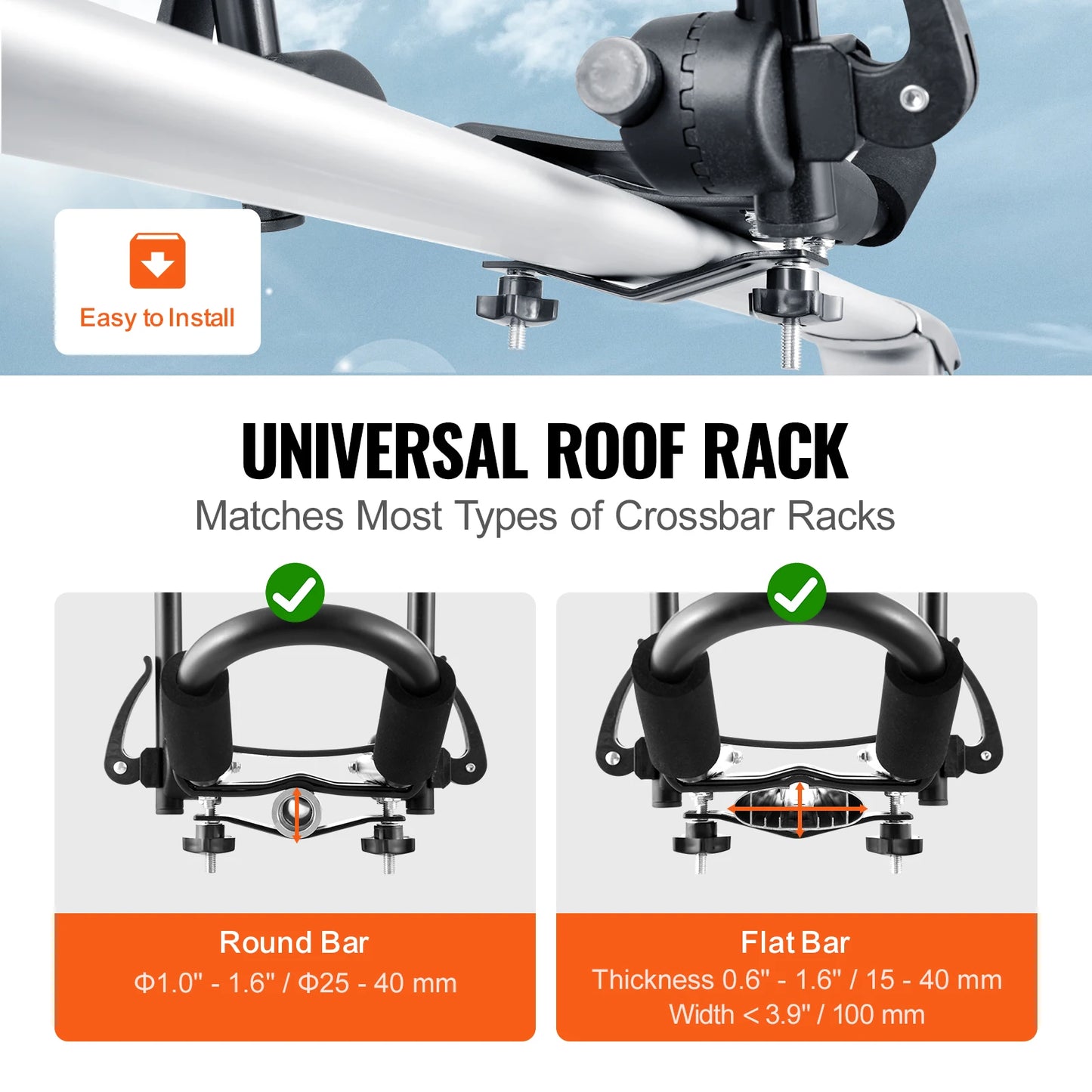 Kayak J-Bar Soft Roof Rack