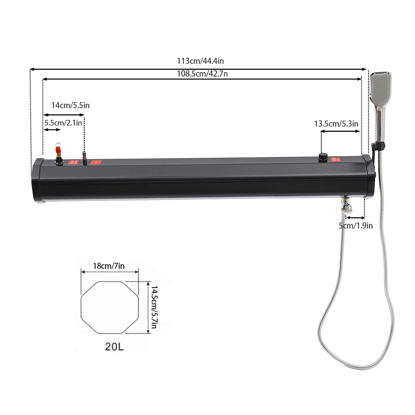 Portable Pressurized Camping Shower