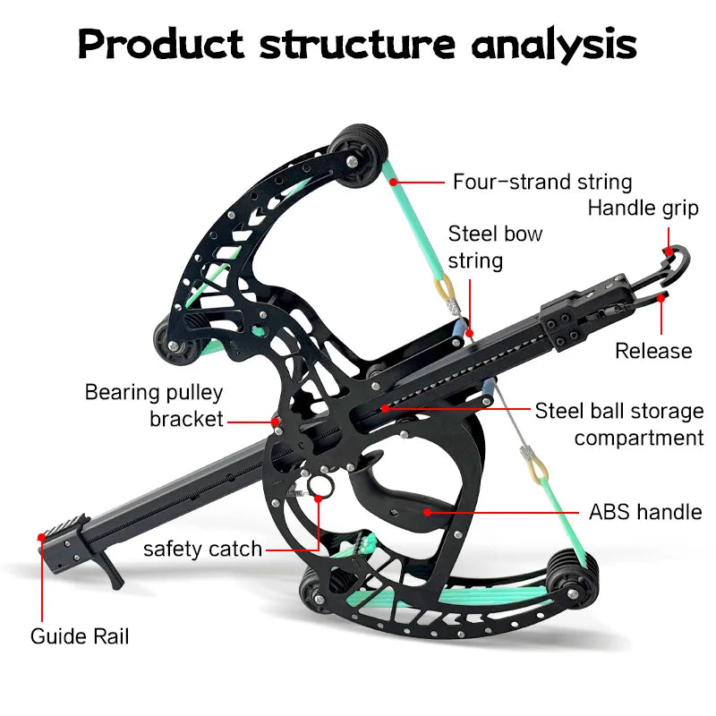 Composite slingshot w/50 shot capacity