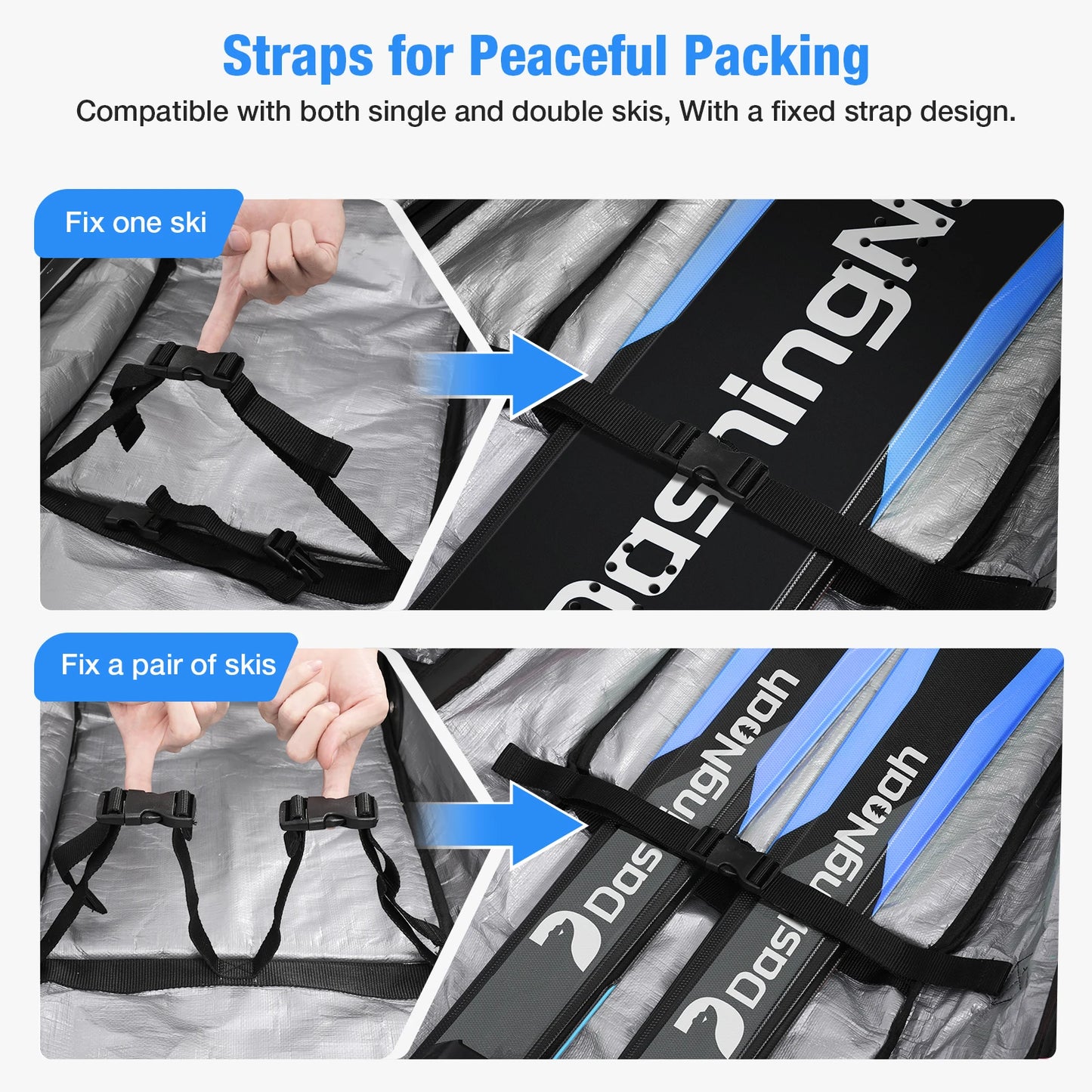 Rolling Skiing Bag
