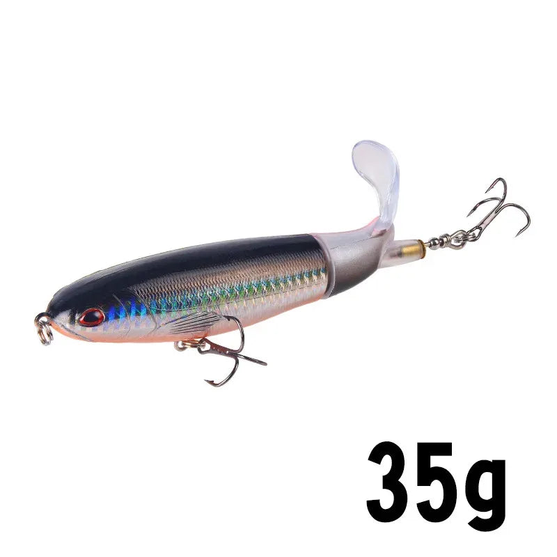 1-8Pcs Topwater Fishing Lure Whopper Popper