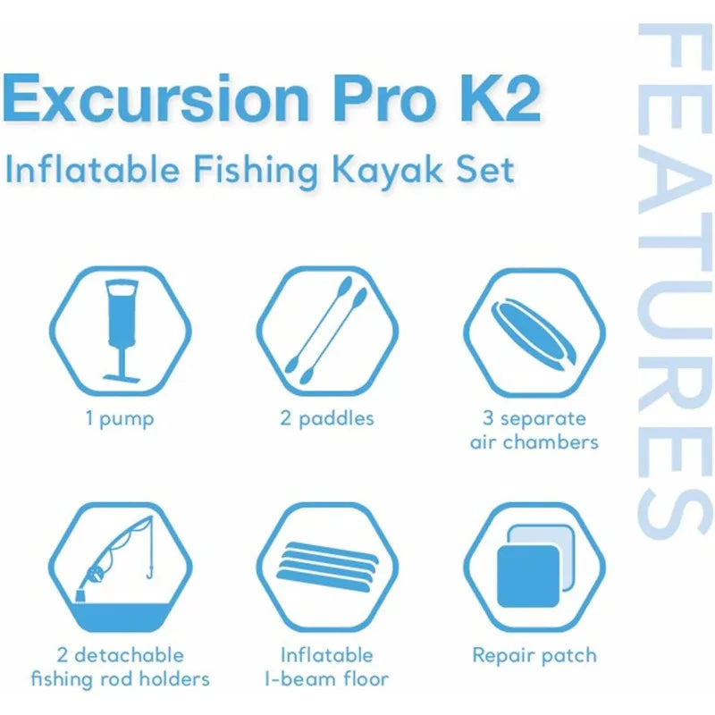 Excursion Pro K2 Inflatable Kayak