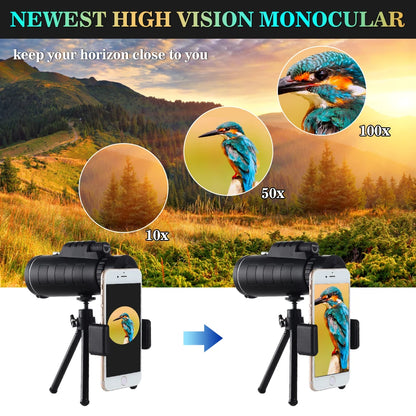 80x100 HD ZOOM Monocular Telescope