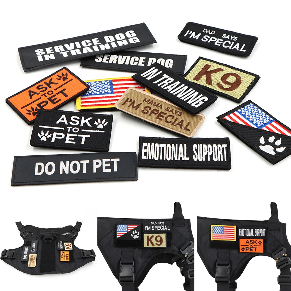 Military Large Dog Harness Collar and Leash