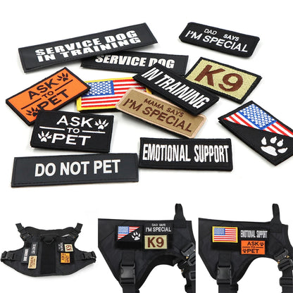 Military Large Dog Harness Collar and Leash