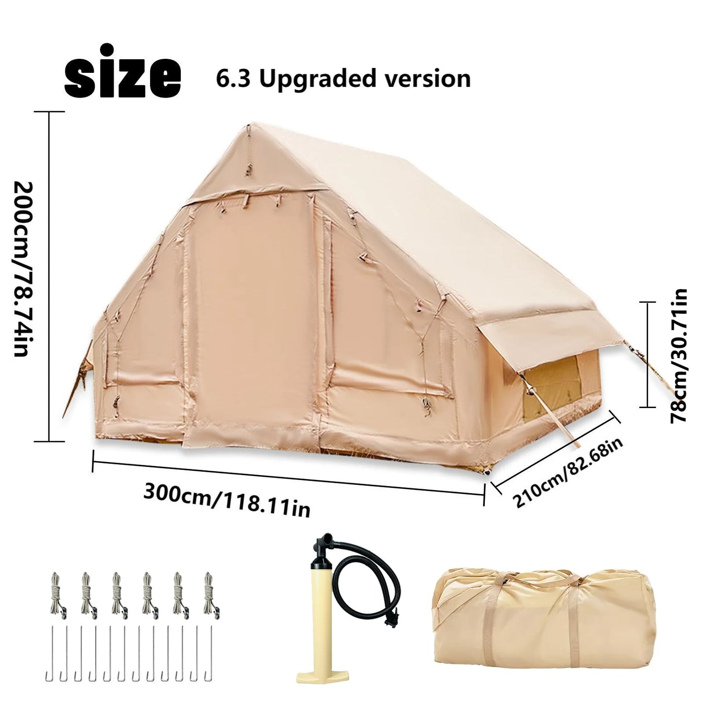 Inflatable Tent with Skylight