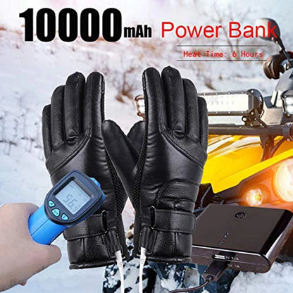 Leather Heated Gloves