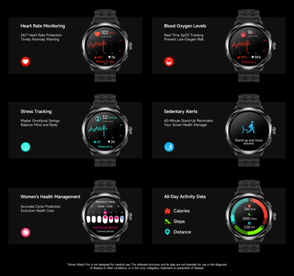 Armor Watch Pro 1.5" Smartwatch