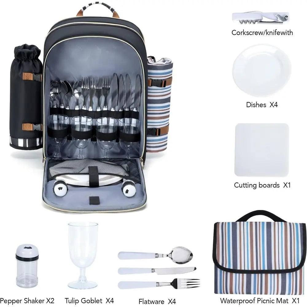 Picnic Backpack for 4 Person