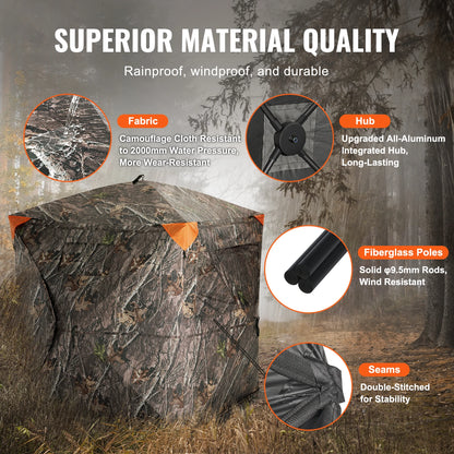 See Through Ground Hunting Blind 270°