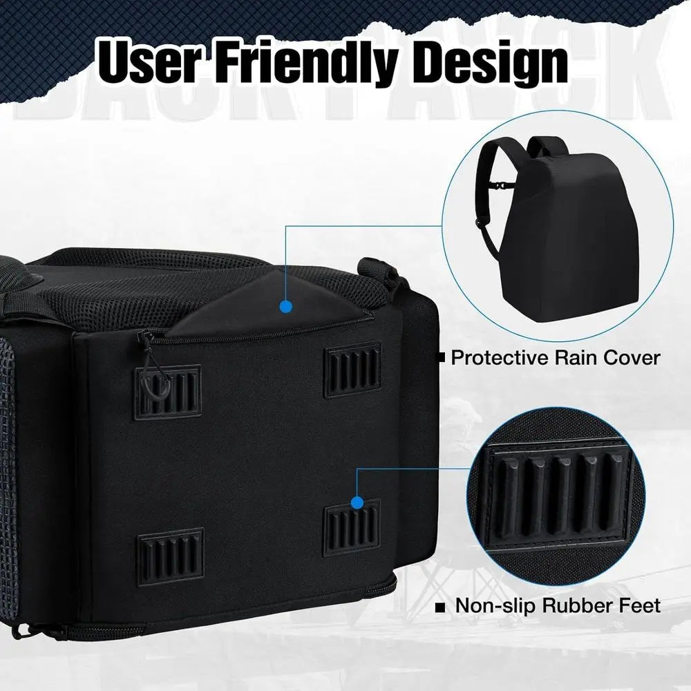 Fishing Backpack with Rod Holders